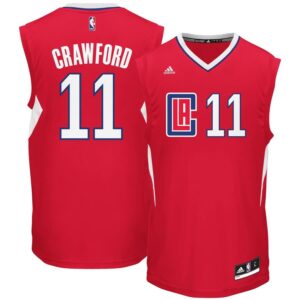 Jamal Crawford LA Clippers adidas Road Replica Jersey - Red