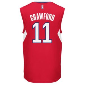 Jamal Crawford LA Clippers adidas Road Replica Jersey - Red