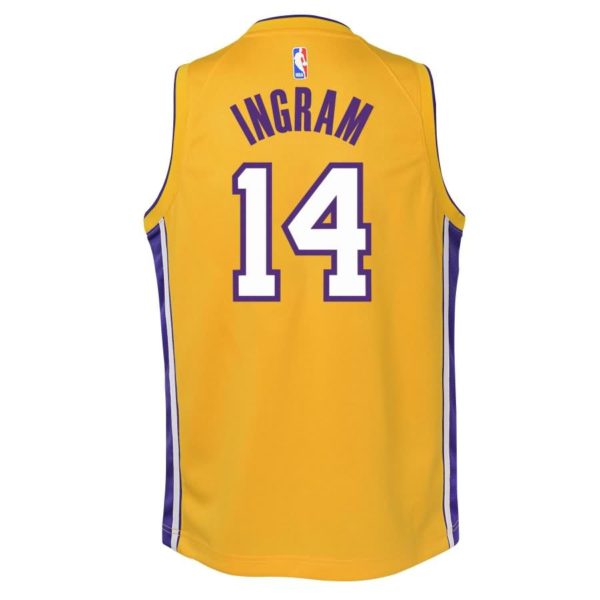 Brandon Ingram Los Angeles Lakers Nike Youth Swingman Jersey Yellow - Icon Edition