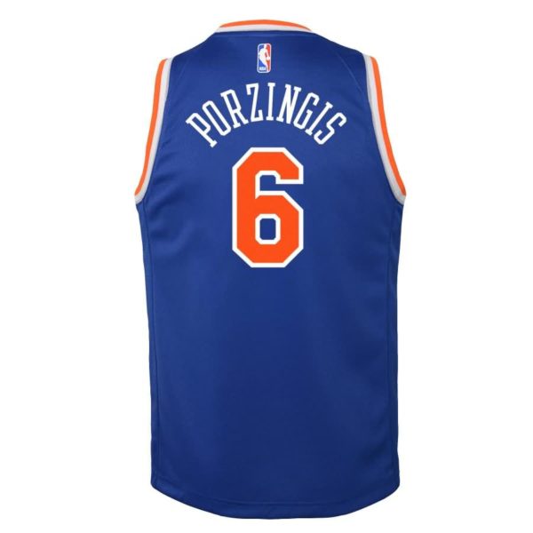 Kristaps Porzingis New York Knicks Nike Youth Swingman Jersey Blue - Icon Edition