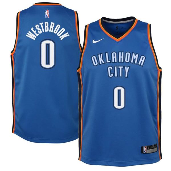 Russell Westbrook Oklahoma City Thunder Nike Youth Swingman Jersey Blue - Icon Edition