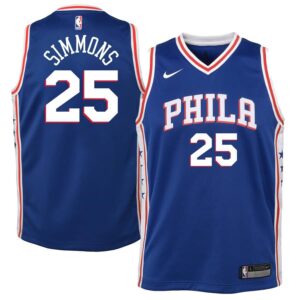 Ben Simmons Philadelphia 76ers Nike Youth Swingman Jersey Blue - Icon Edition