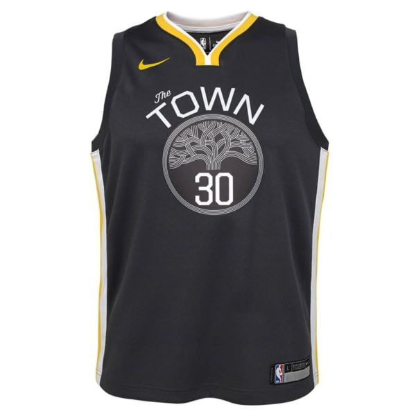 Stephen Curry Golden State Warriors Nike Youth Swingman Jersey Black - Statement Edition
