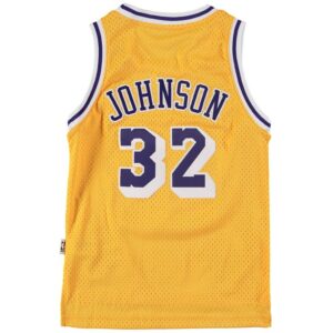 Magic Johnson Los Angeles Lakers Youth Fashion Hardwood Classics Swingman Jersey - Gold
