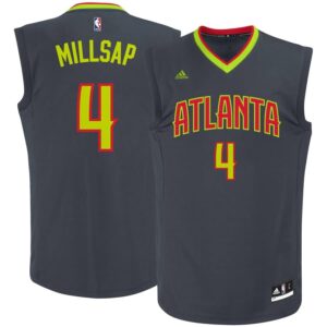 Paul Millsap Atlanta Hawks adidas Road Replica Jersey - Charcoal