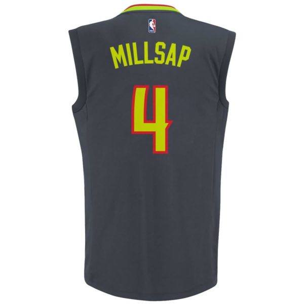 Paul Millsap Atlanta Hawks adidas Road Replica Jersey - Charcoal