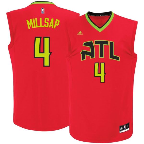 Paul Millsap Atlanta Hawks adidas Alternate Replica Jersey - Red