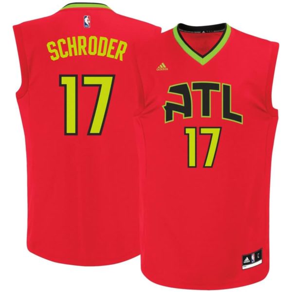 Dennis Schroder Atlanta Hawks adidas Alternate Replica Jersey - Red