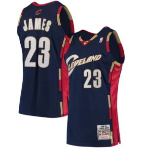 LeBron James Cleveland Cavaliers Mitchell & Ness Alternate 2008/09 Hardwood Classics Authentic Jersey - Navy