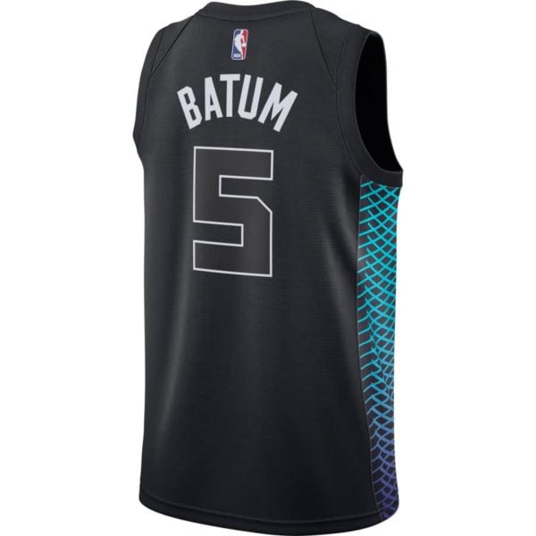 Nicolas Batum Charlotte Hornets Jordan Brand Swingman Jersey Black - City Edition