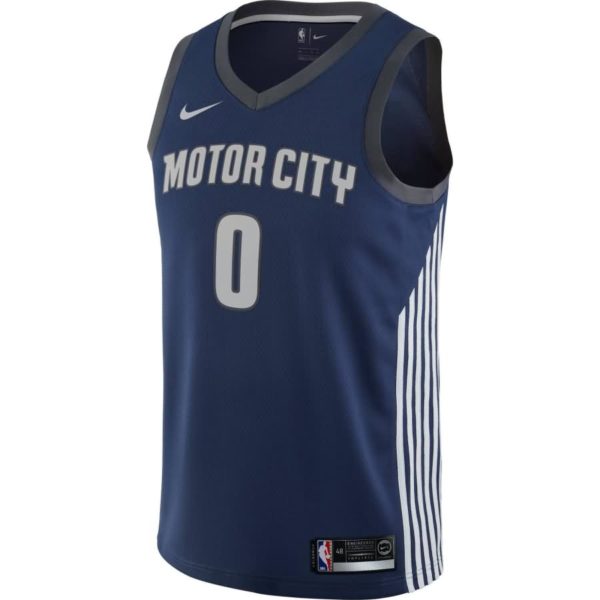 Andre Drummond Detroit Pistons Nike Swingman Jersey Navy - City Edition