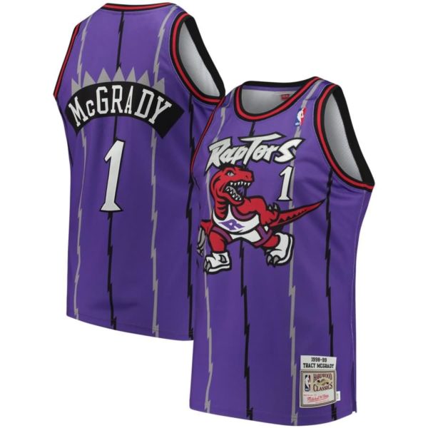 Tracy McGrady Toronto Raptors Mitchell & Ness Road 1998/99 Hardwood Classics Authentic Jersey - Purple