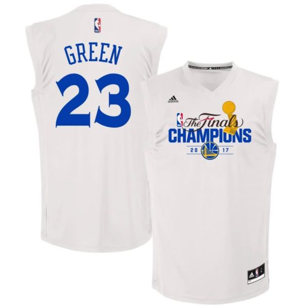 Draymond Green Golden State Warriors adidas 2017 NBA Finals Champions Fashion Replica Jersey - White