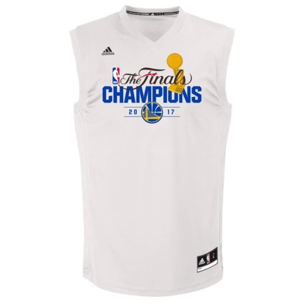 Kevin Durant Golden State Warriors adidas 2017 NBA Finals Champions Fashion Replica Jersey - White