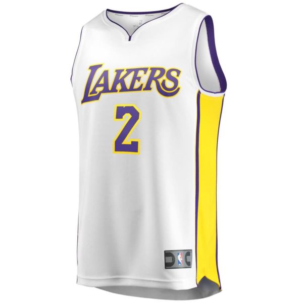 Lonzo Ball Los Angeles Lakers Fanatics Branded Youth Fast Break Replica Jersey White - Association Edition