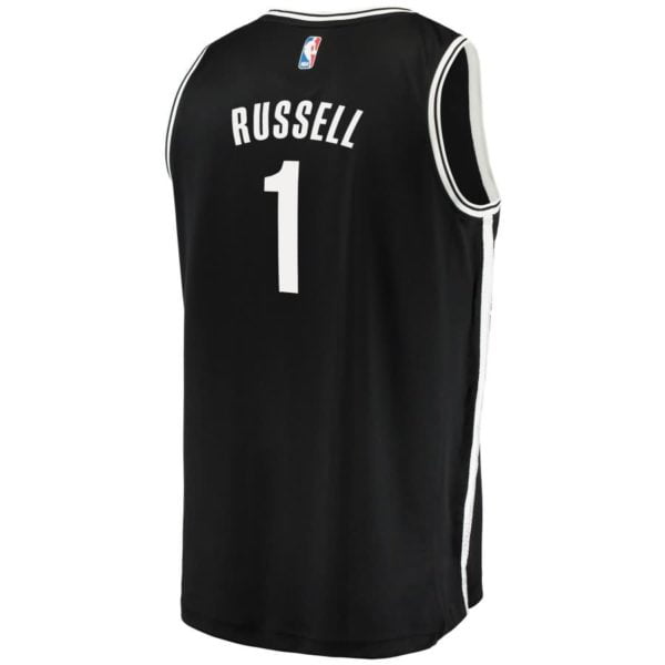 D'Angelo Russell Brooklyn Nets Fanatics Branded Youth Fast Break Replica Jersey Black - Icon Edition