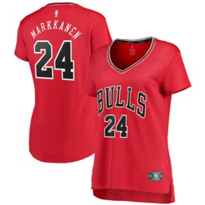 Lauri Markkanen Chicago Bulls Fanatics Branded Women's Fast Break Iconic Edition Jersey - Red