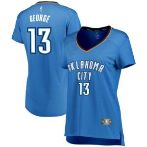 Paul George Oklahoma City Thunder Fanatics Branded Women's Fast Break Replica Icon Edition Jersey - Blue