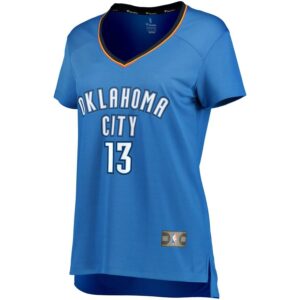 Paul George Oklahoma City Thunder Fanatics Branded Women's Fast Break Replica Icon Edition Jersey - Blue