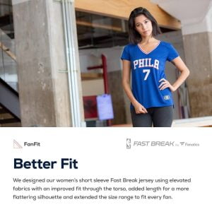 Markelle Fultz Philadelphia 76ers Fanatics Branded Women's Fast Break Replica Jersey Royal - Icon Edition