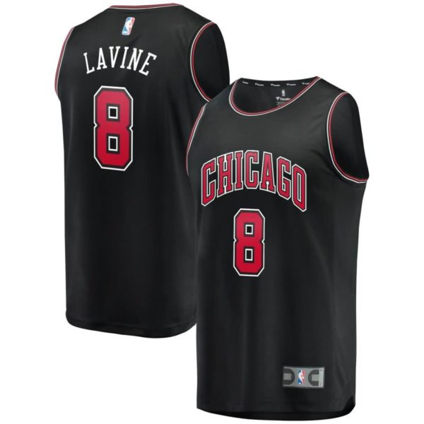 Zach LaVine Chicago Bulls Fanatics Branded Fast Break Replica Jersey Black - Statement Edition
