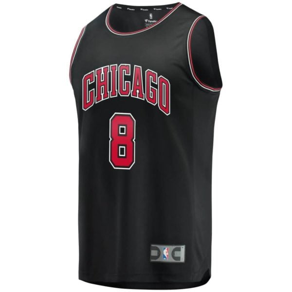 Zach LaVine Chicago Bulls Fanatics Branded Fast Break Replica Jersey Black - Statement Edition