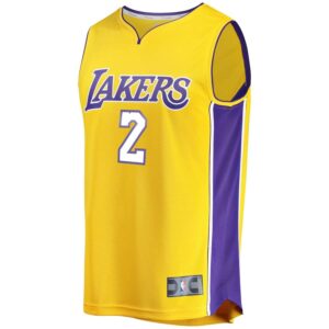 Lonzo Ball Los Angeles Lakers Fanatics Branded Fast Break Replica Jersey Gold - Icon Edition