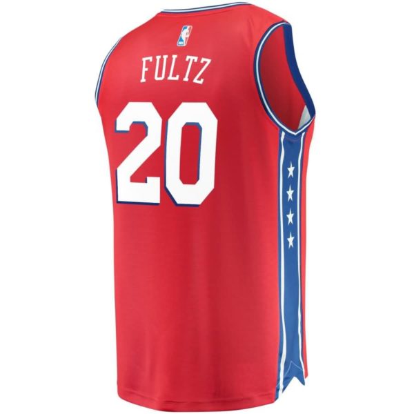 Markelle Fultz Philadelphia 76ers Fanatics Branded Fast Break Replica Jersey Red - Statement Edition