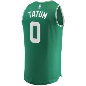 Jayson Tatum Boston Celtics Fanatics Branded Fast Break Replica Jersey Green - Icon Edition