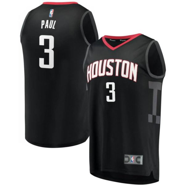 Chris Paul Houston Rockets Fanatics Branded Fast Break Replica Jersey Black - Statement Edition
