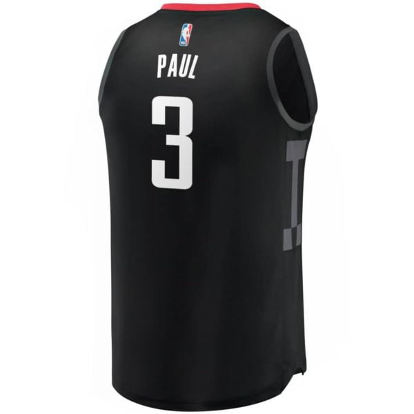 Chris Paul Houston Rockets Fanatics Branded Fast Break Replica Jersey Black - Statement Edition