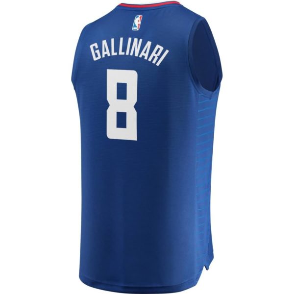 Danilo Gallinari LA Clippers Fanatics Branded Fast Break Replica Jersey Blue - Icon Edition