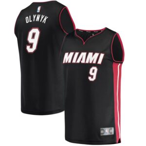 Kelly Olynyk Miami Heat Fanatics Branded Fast Break Replica Jersey Black - Icon Edition