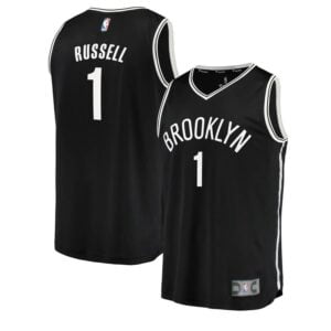 D'Angelo Russell Brooklyn Nets Fanatics Branded Fast Break Replica Jersey Black - Icon Edition