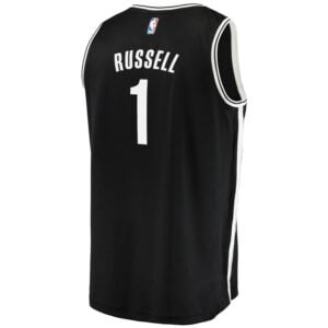 D'Angelo Russell Brooklyn Nets Fanatics Branded Fast Break Replica Jersey Black - Icon Edition