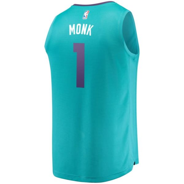Malik Monk Charlotte Hornets Fanatics Branded Fast Break Replica Jersey Teal - Icon Edition