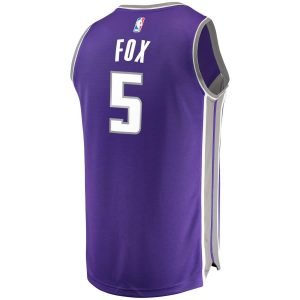 De'Aaron Fox Sacramento Kings Fanatics Branded Fast Break Replica Jersey Purple - Icon Edition