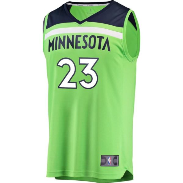Jimmy Butler Minnesota Timberwolves Fanatics Branded Fast Break Replica Jersey Neon Green - Statement Edition