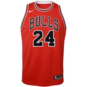 Lauri Markkanen Chicago Bulls Nike Youth Swingman Jersey Red - Icon Edition