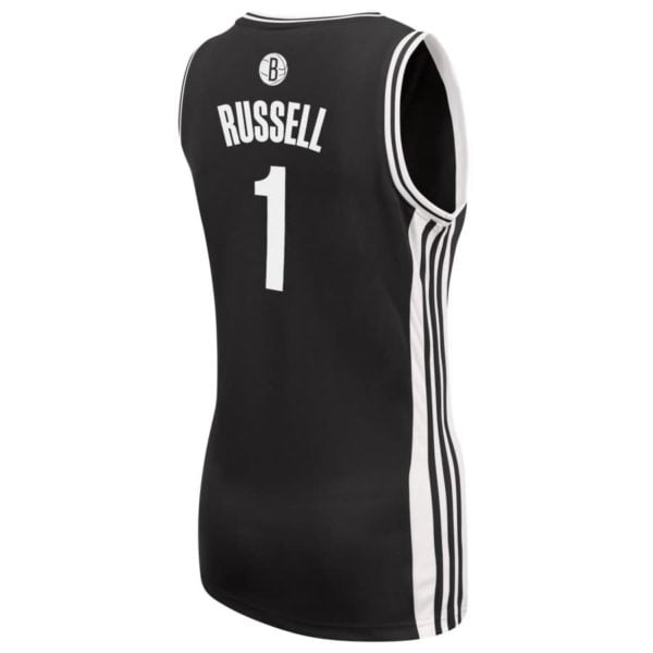 D'Angelo Russell Brooklyn Nets adidas Women's Road Replica Jersey - Black
