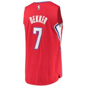 Sam Dekker LA Clippers adidas Swingman Team Jersey - Red