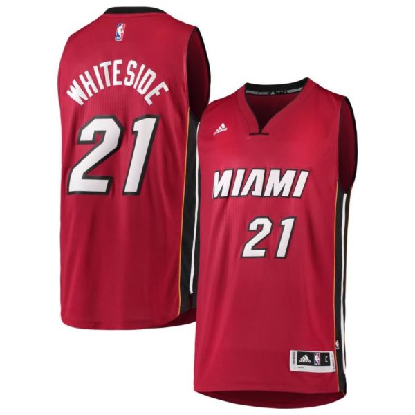 Hassan Whiteside Miami Heat adidas Swingman Jersey - Red