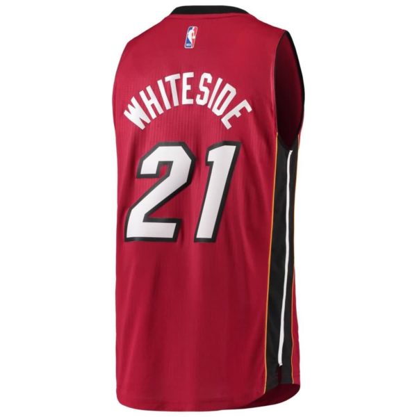 Hassan Whiteside Miami Heat adidas Swingman Jersey - Red