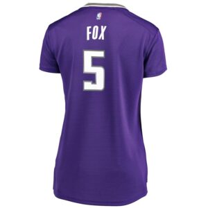 De'Aaron Fox Sacramento Kings Fanatics Branded Women's Fast Break Replica Jersey Purple - Icon Edition