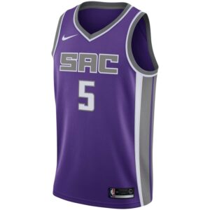 De'Aaron Fox Sacramento Kings Nike Swingman Jersey Purple - Icon Edition