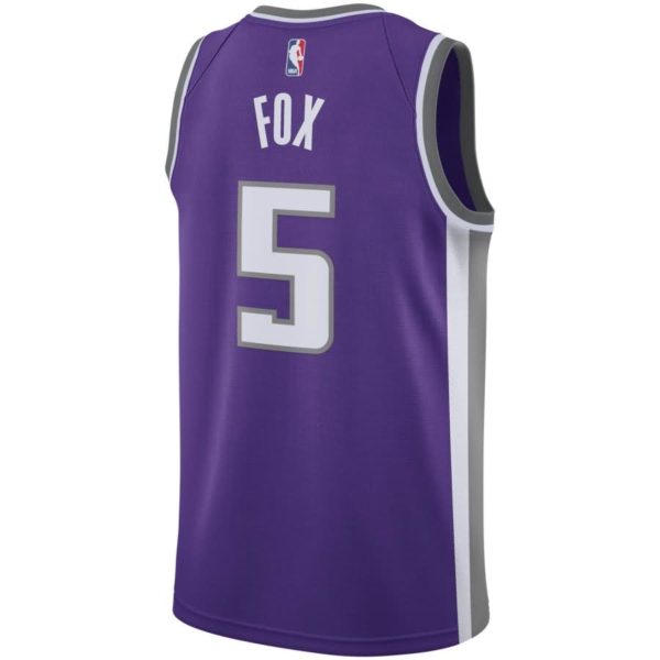 De'Aaron Fox Sacramento Kings Nike Swingman Jersey Purple - Icon Edition