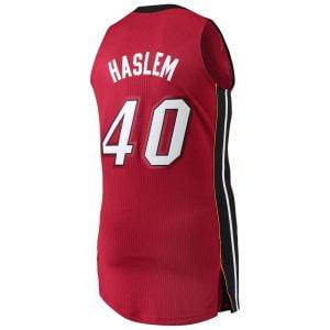 Udonis Haslem Miami Heat adidas Finished Authentic Jersey - Red