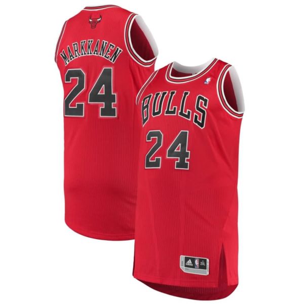 Lauri Markkanen Chicago Bulls adidas Finished Authentic Jersey - Red