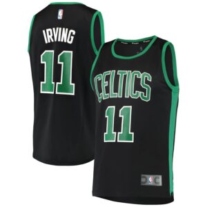 Kyrie Irving Boston Celtics Fanatics Branded Fast Break Replica Jersey Black - Statement Edition