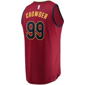 Jae Crowder Cleveland Cavaliers Fanatics Branded Fast Break Replica Jersey Wine - Icon Edition